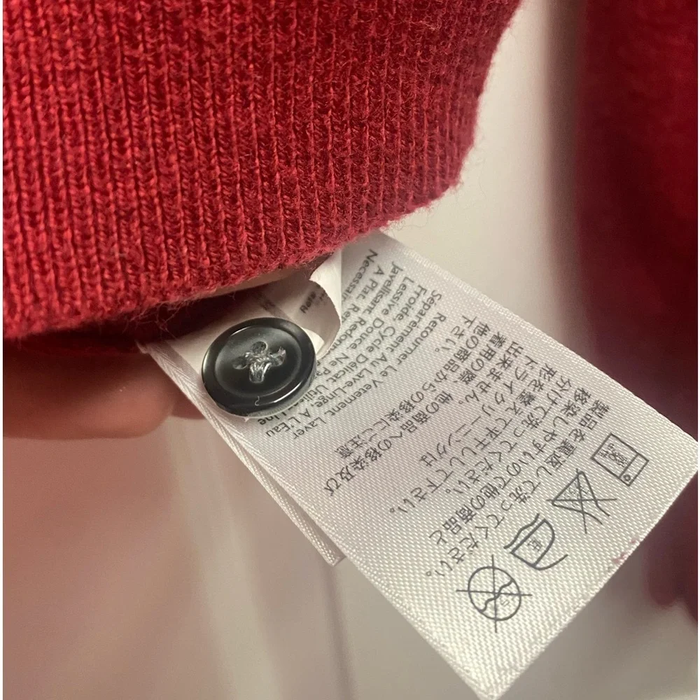 Eddie Bauer Men’s Cashmere/Cotton Blend Pullover Button Sweater Size Large - Picture 4 of 5